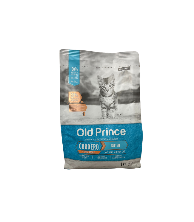 Old Prince - Cordero y Arroz Integral para Gatos Adultos 1KG